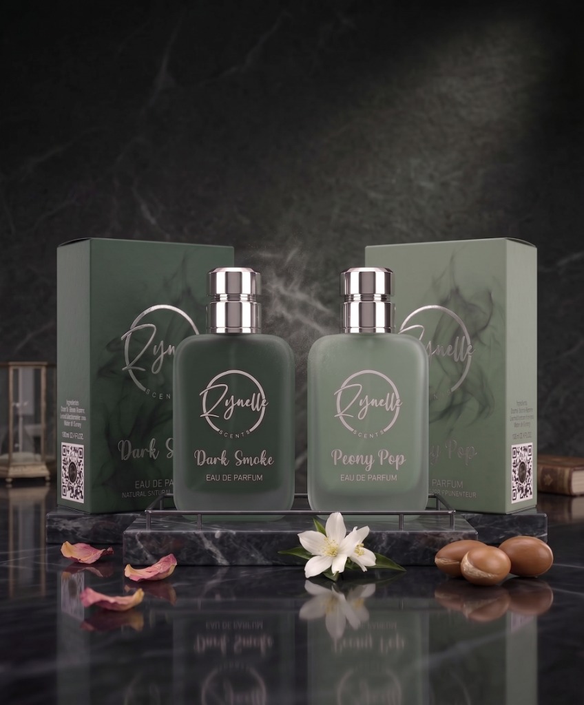 Zynfix Rynelle Scents perfume collection - Dark Smoke and Peony Pop